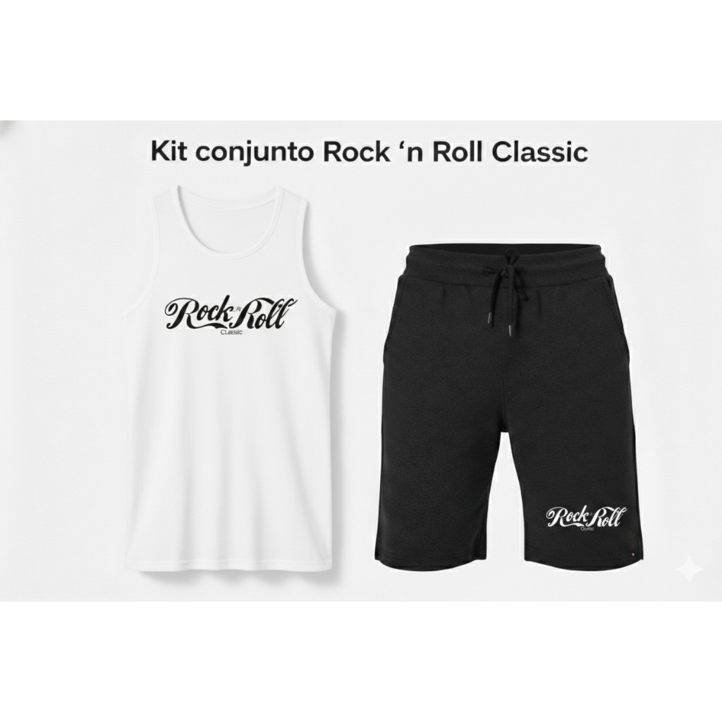 Kit Conjunto Lançamento Casual Regata e Bermuda Moletom PREMIUM Confortável Toque Macio Envio Imediato