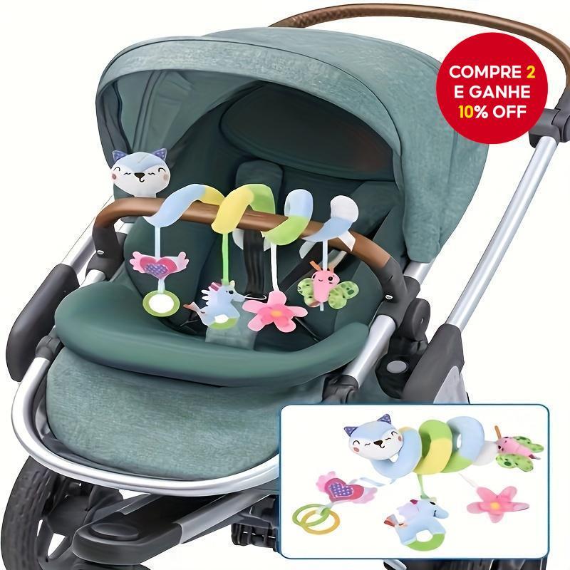 Pelúcia de raposa para recém-nascidos, móbile de cama educativo para berço, ideal para meninos e meninas.