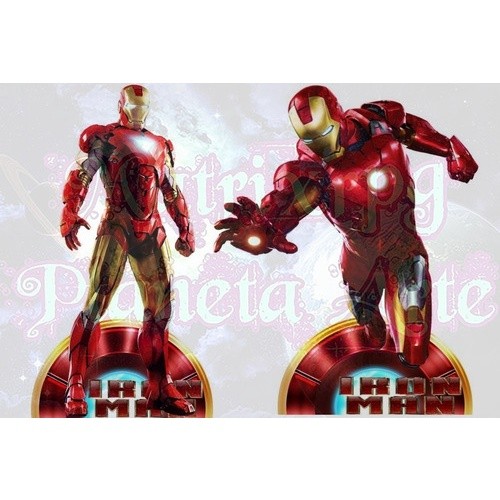 Homem De Ferro Kit Festa 10 Displays De Mesa 15cm  Mdf