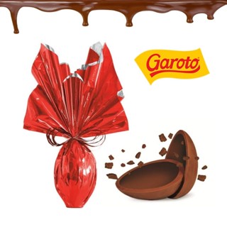 Ovo de Páscoa Ao Leite Chocolate Premium Garoto 250g Ovos de Páscoa Barato Envio Rápido Premium em Oferta na Shopee