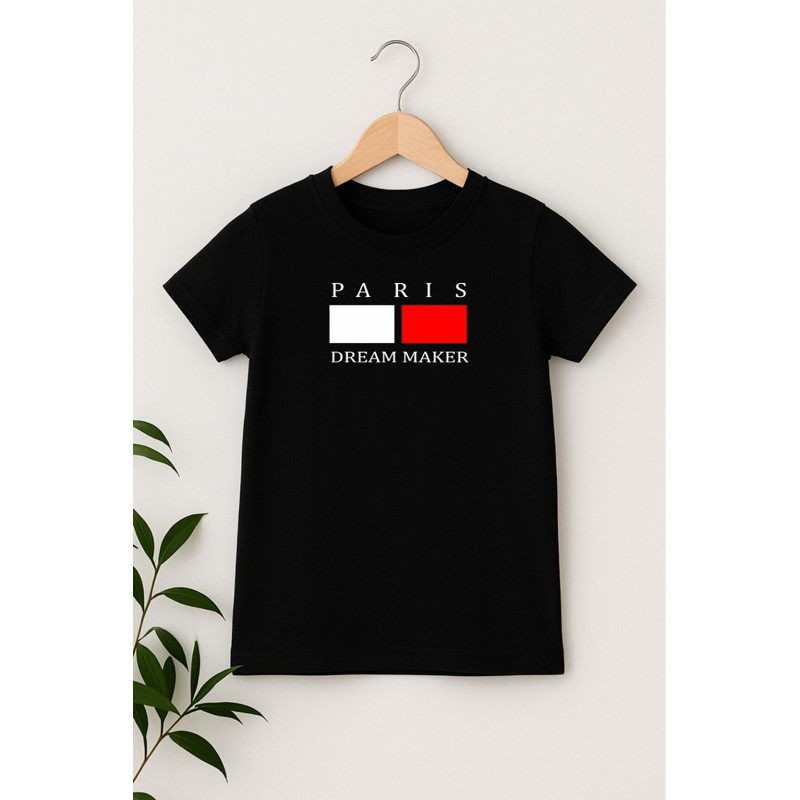 Camiseta Infantil Juvenil Malha Premium 100% Algodão Paris