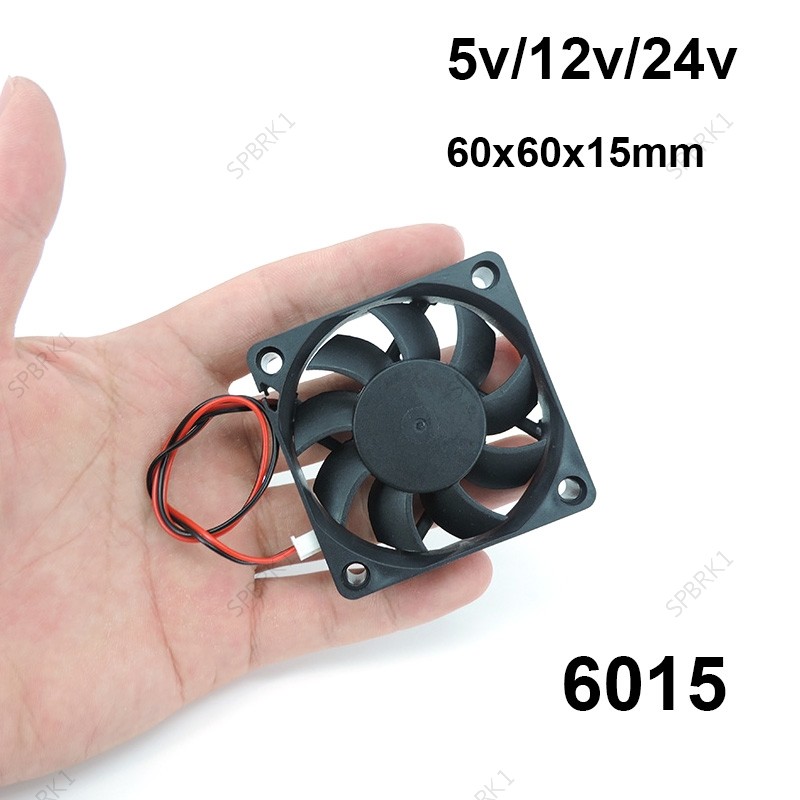 6cm DC 5V 12V 24V 60mm 6015 Ventilador 6cm De Refrigeração Refrigerador Computador PC CPU Caso Fonte Alimentação XH2.54