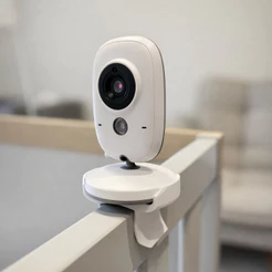 Suporte Babá Eletrônica Universal com Encaixe – Uso em Berço, Grade ou Mesa VB603