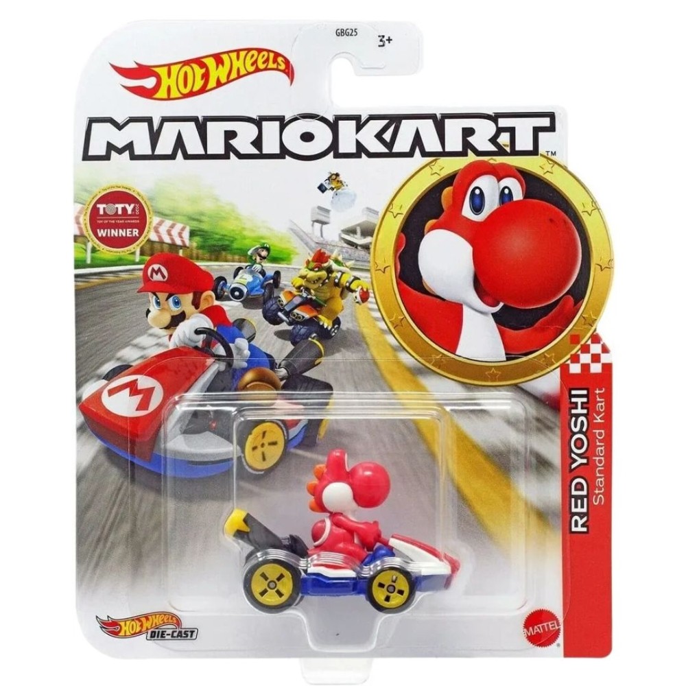 HOTWHEELS COLEÇÃO MÁRIO - RED YOSHI