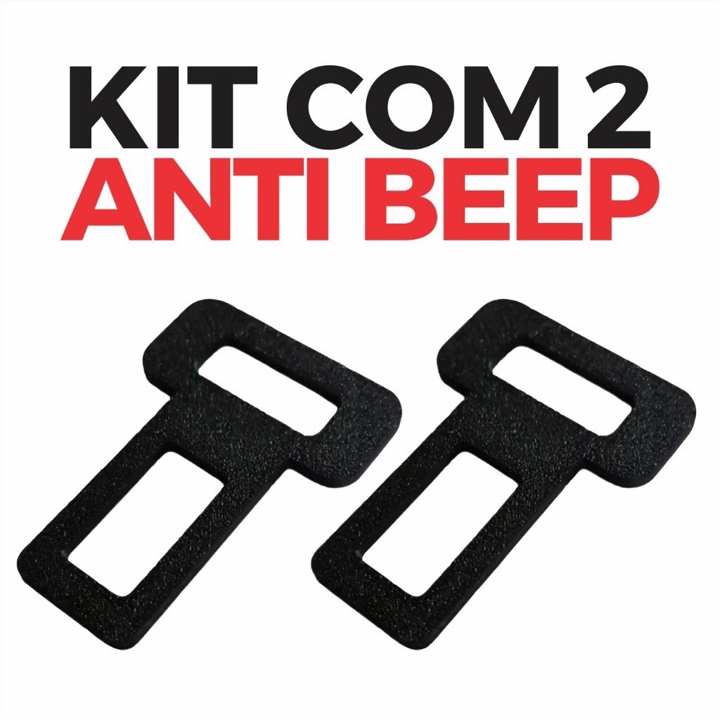 Kit 2 Fivela Anti Beep Alarme Sonoro Lingueta Clip Fivela Cinto de Segurança