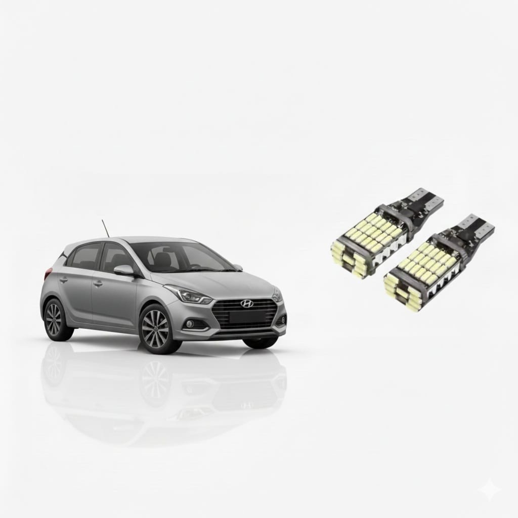 Kit Lampada Led Ré T15 Hyundai Hb20 T15  Branco-frio