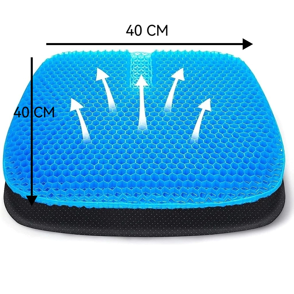 Almofada Gel Favo de Mel Grande Grossa Ortopedica Anticansaço Para Escritório Casa Carro em Oferta na Shopee