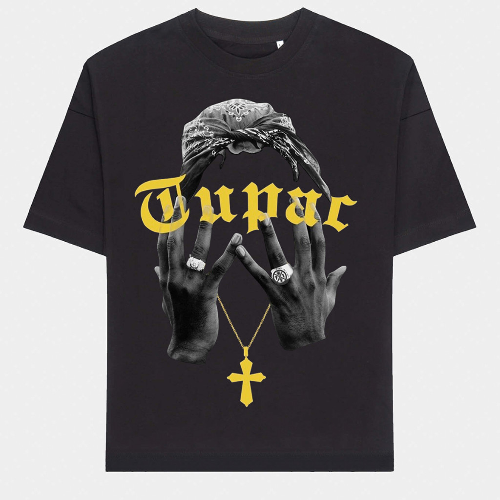Camiseta Oversized Streetwear Masculina Feminina camisa 100% Algodão Old School Rapper Tupac Hip-Hop