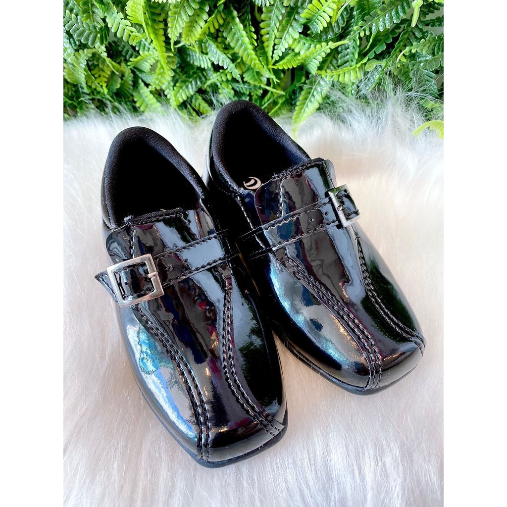 Sapato Social Infantil Preto Verniz | D Milan