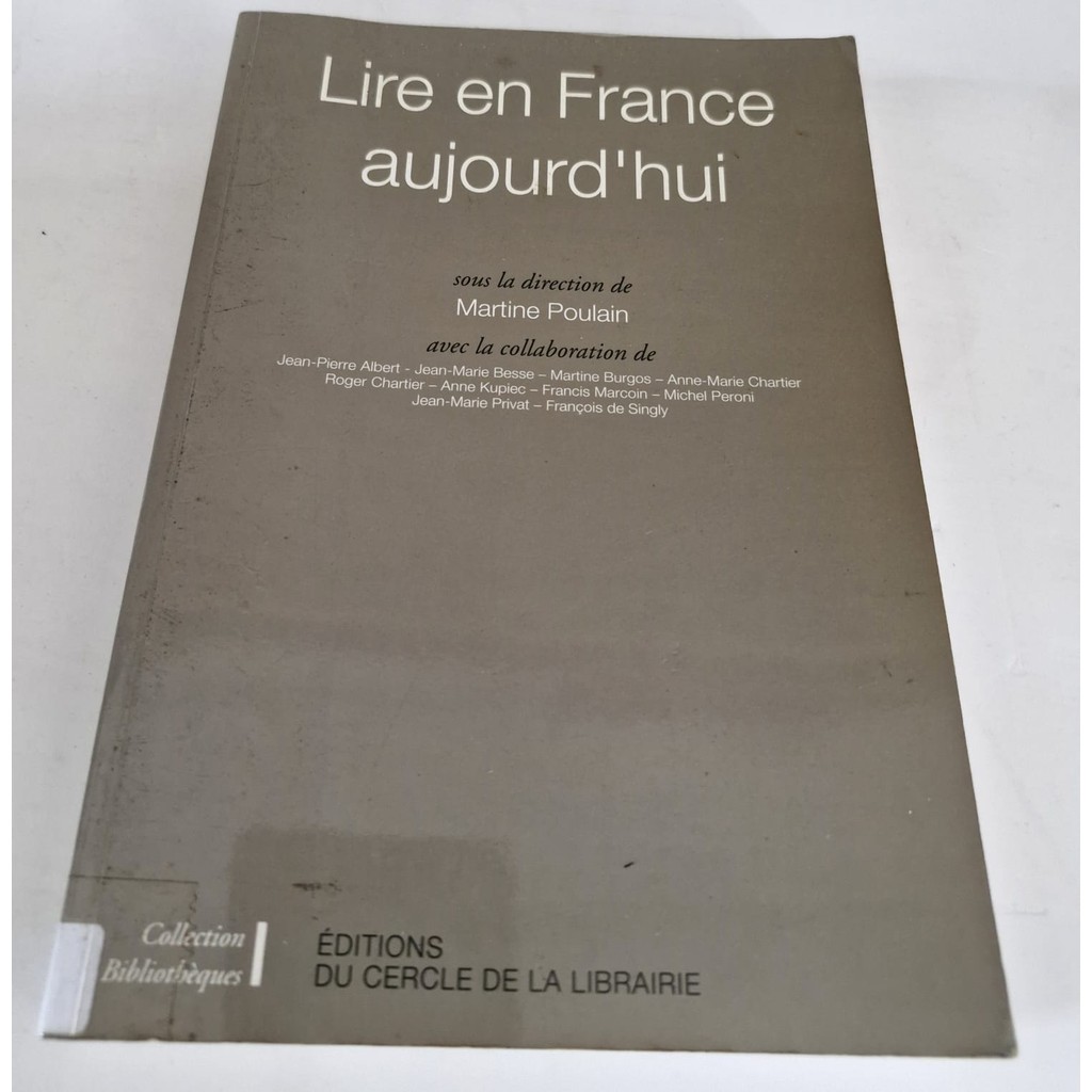 LIVRO, LIRE EN FRANCE AUJOURD'HUI, SOUS LA DIRECTION DE MARTINE POULAIN