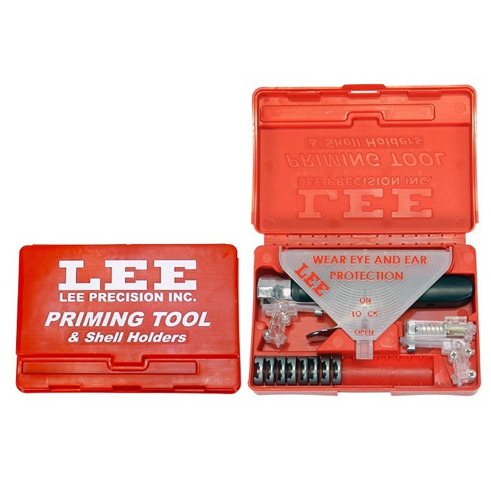 Espoletador Manual de Mão com 8 Shell Holders LEE PRECISION - AUTO PRIME KIT