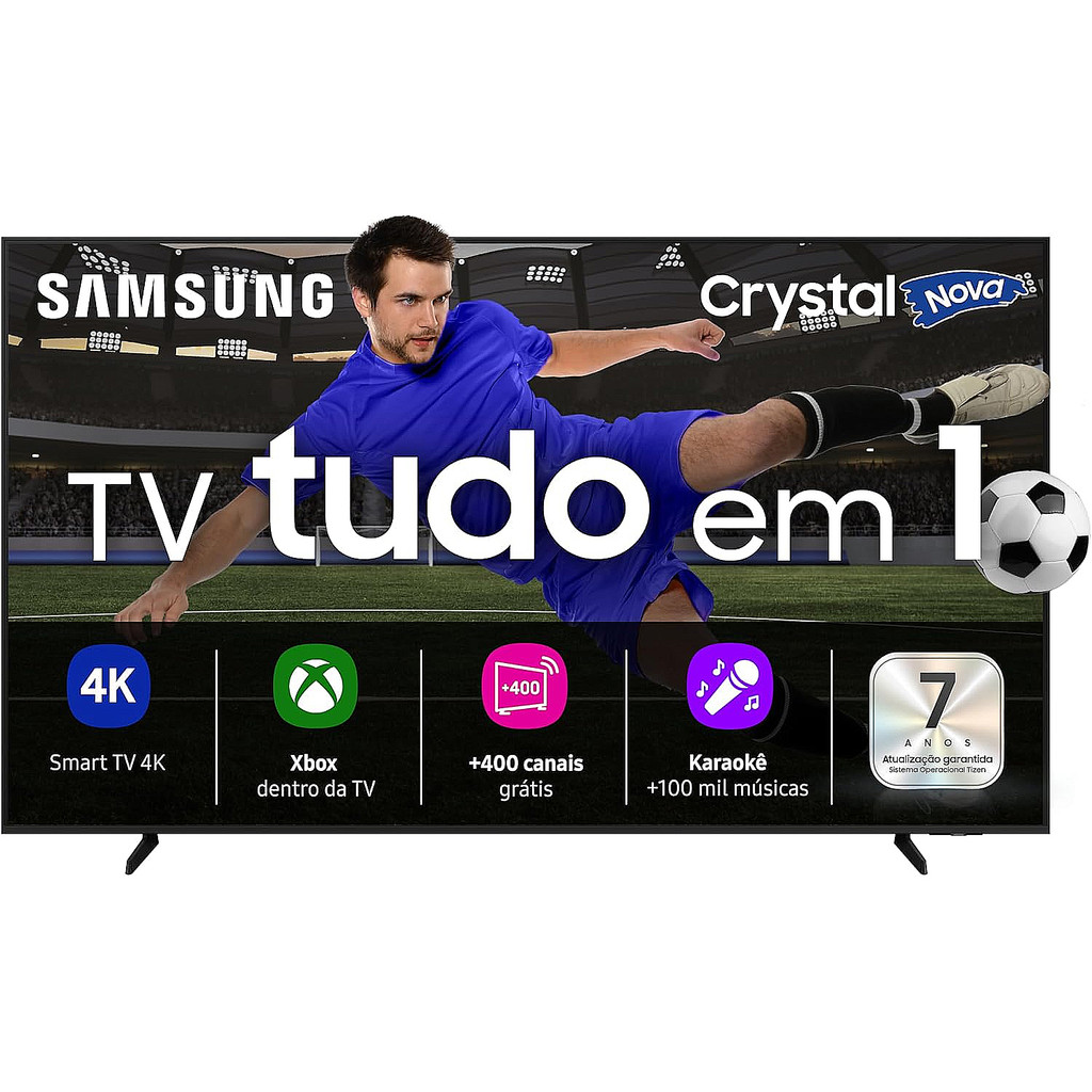 Imagem Smart Tv Samsung U8600f Crystal Uhd 4k 50" 2025 HDR Preto Gaming Hub Karaokê Televisão