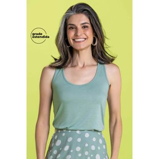 Regata Feminina Básica Marialícia Verde em Oferta na Shopee