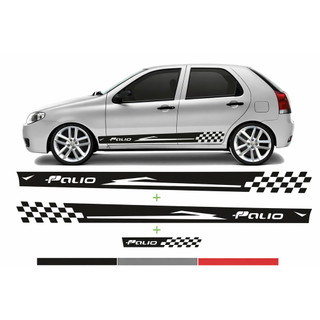 Kit Adesivos Lateral e Traseiro Fiat Palio