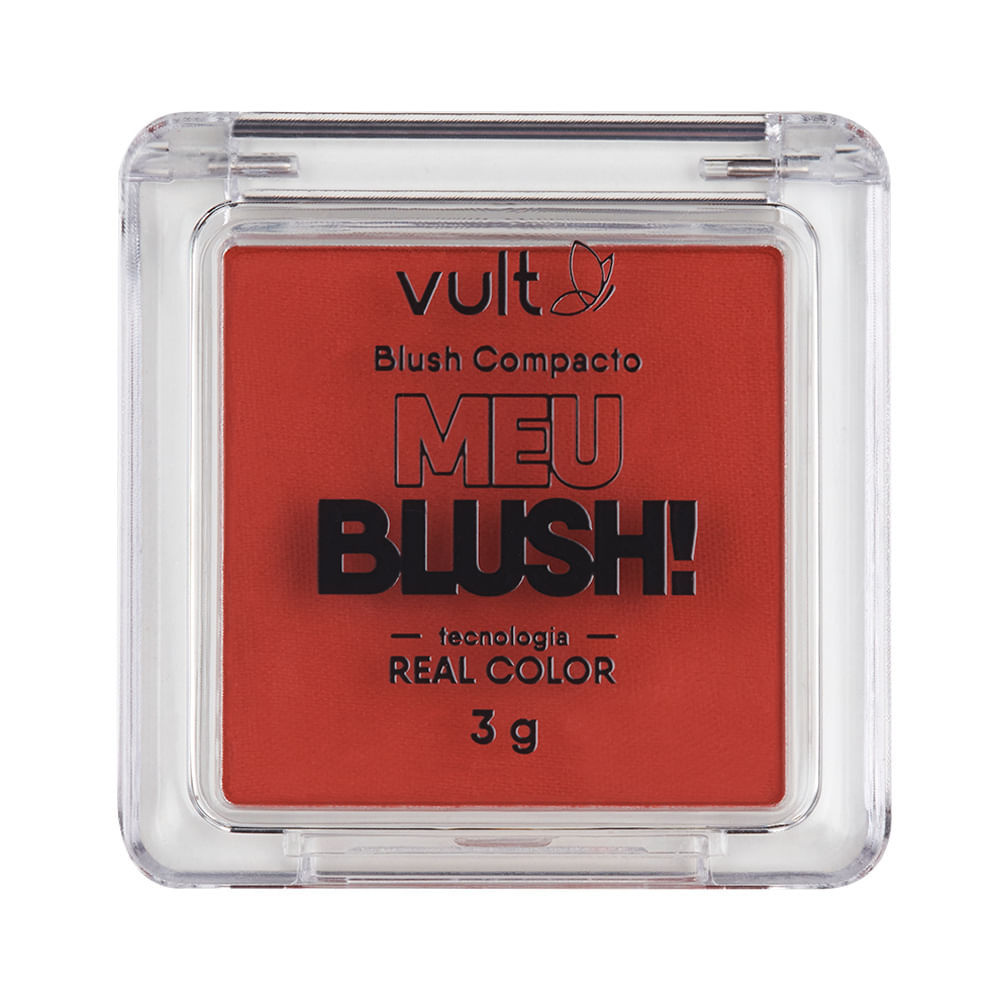 Blush Compacto Vult Meu Blush Cor Coral Matte 3g em Oferta na Shopee