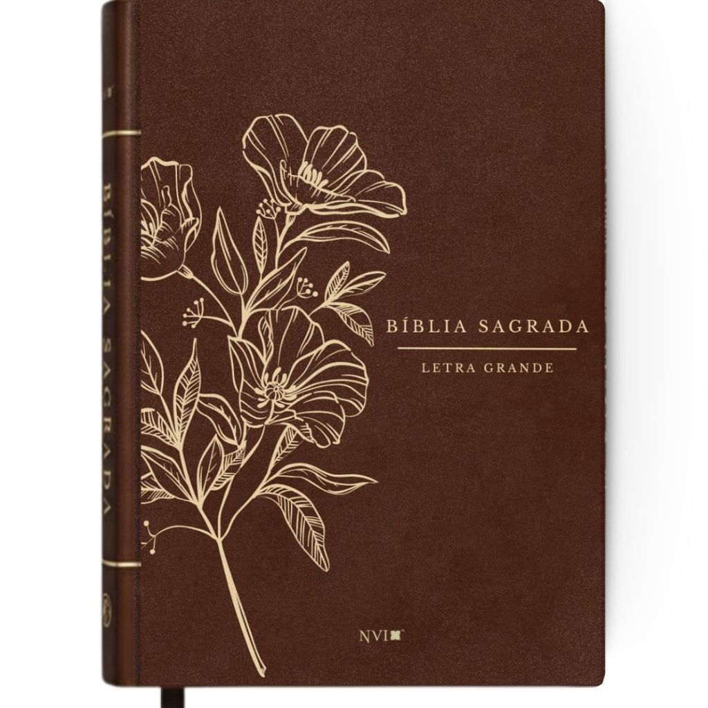 Bíblia Sagrada | Letra Grande | NVI | Capa Dura | Floral Ganache em Oferta na Shopee
