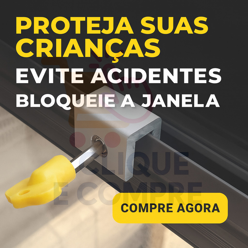 Kit Travas de Segurança Infantil para Janela e Porta de Correr Aço Alumínio Resistente