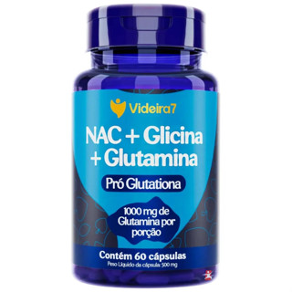 NAC N Acetil Cisteina N-Acetilcisteína 1000mg glicina + glutamina - 60 Capsulas em Oferta na Shopee