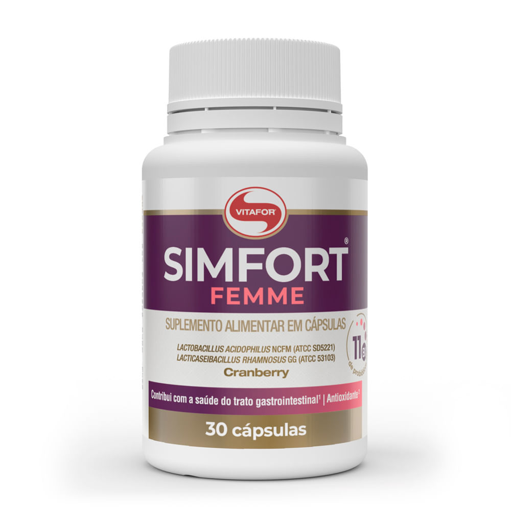 Simfort Femme Vitafor Cranberry Com 30 Cápsulas em Oferta na Shopee