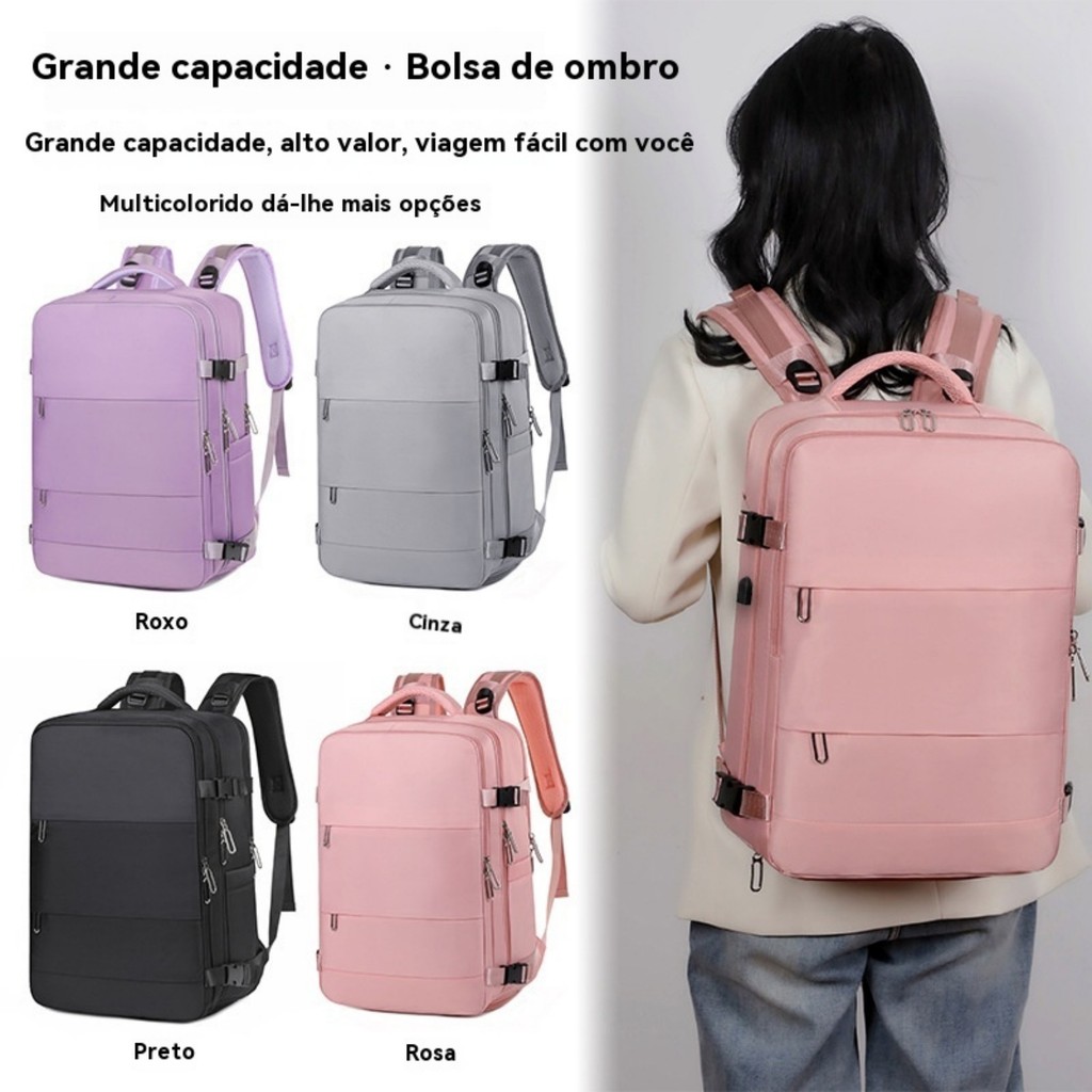 Mochila Viagem Executiva Grande Notebook bosco Mochila Viagem Executiva Grande Notebook bosco
