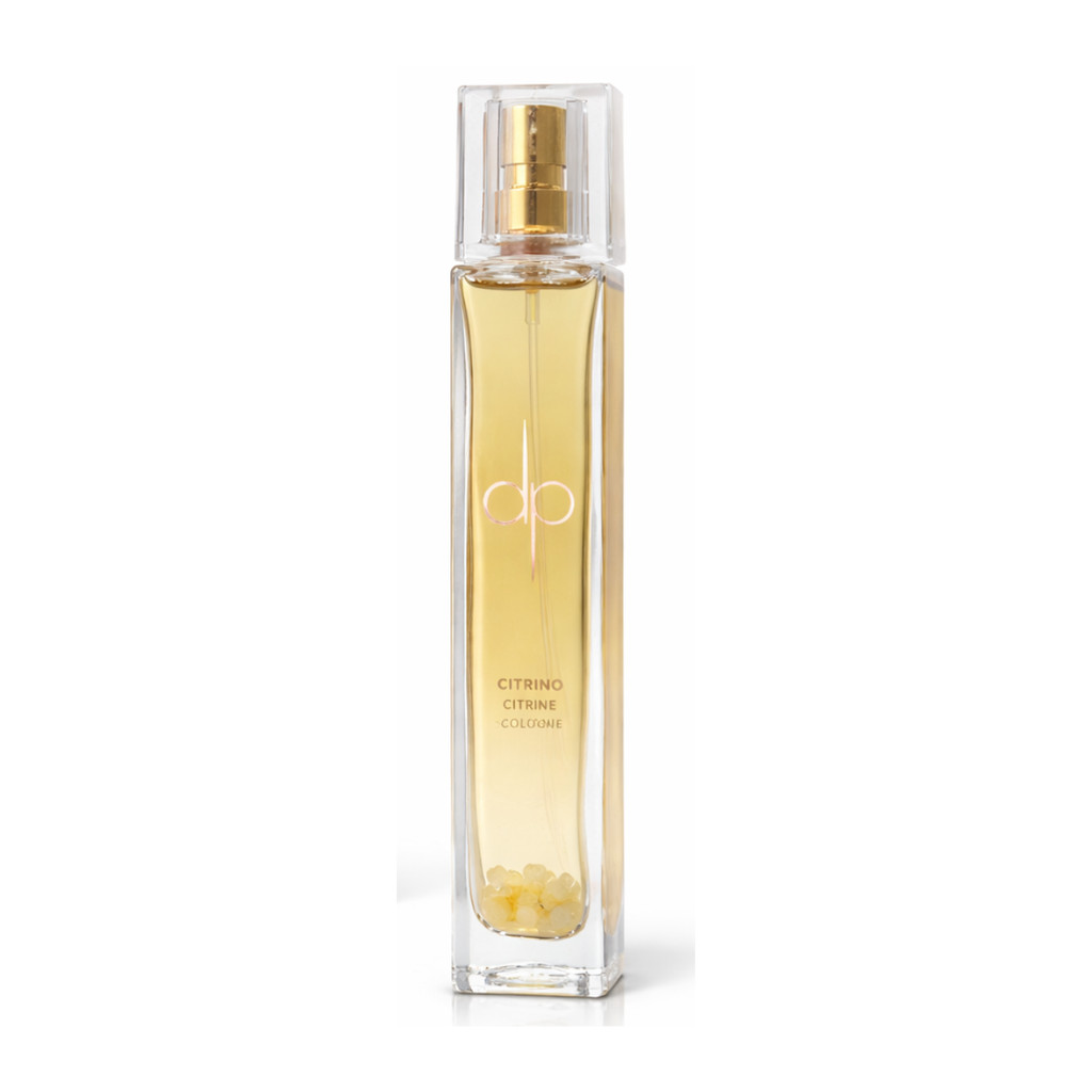 Perfume Corporal Com Cristais Unissex Colônia Citrine (Citrino) Cítrico