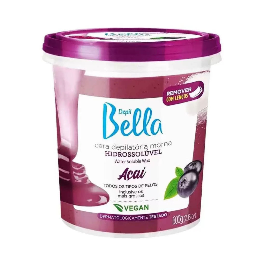 Cera Depilatória Depil Bella Pelos Grossos 600g em Oferta na Shopee