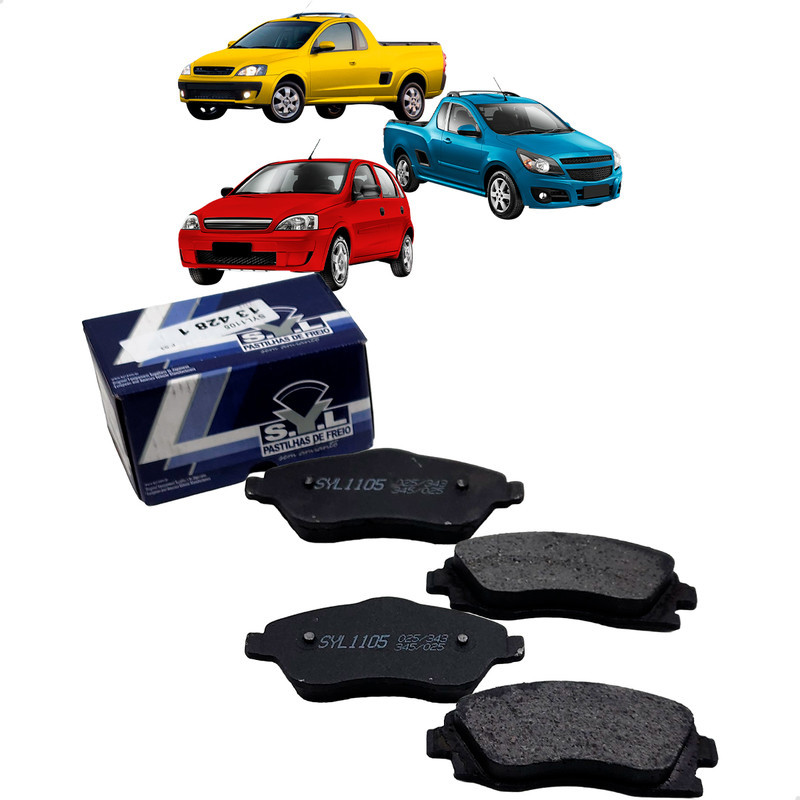 Pastilha De Freio Dianteiro Chevrolet Corsa Maxxi Montana 1.0 1.4 1.8 8v 2003-2019