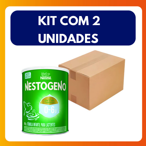 Kit com 2 Unidades Leite Po Infantil Nestogeno 1 Lata 800g