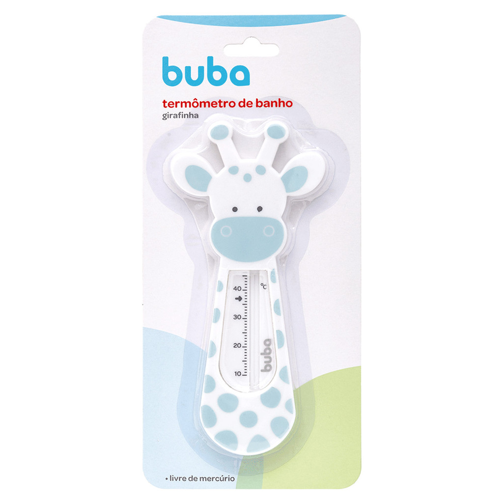 Termômetro de Banheira Buba Banho Do Bebê Girafinha Azul em Oferta na Shopee
