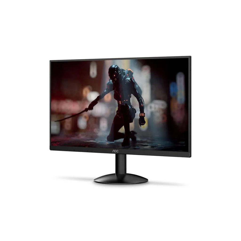 MONITOR GAMER AOC 23,8 LED FHD 100HZ 24B30HM2 PRETO em Oferta na Shopee