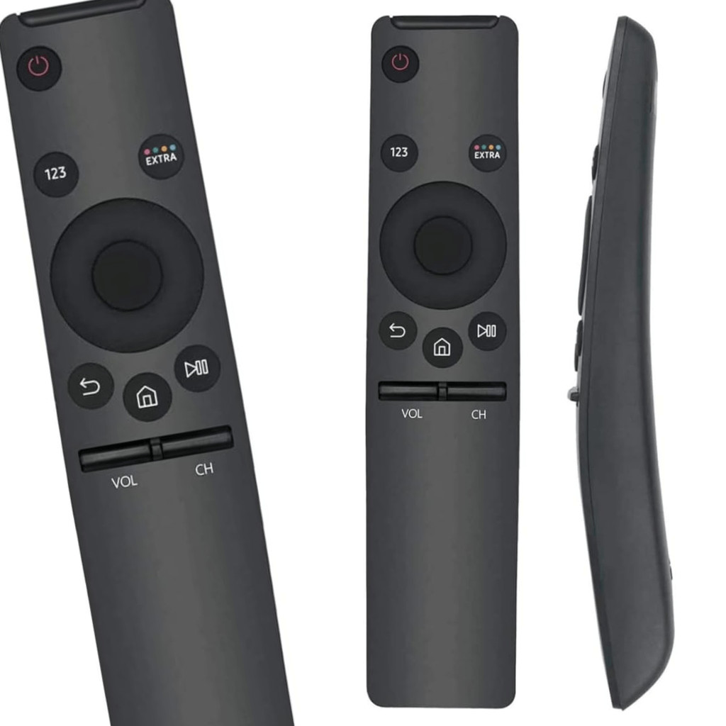 Kit 2 controle remoto compatível tv samsung 4k smart curva bn98-06901d / bn98-06762l