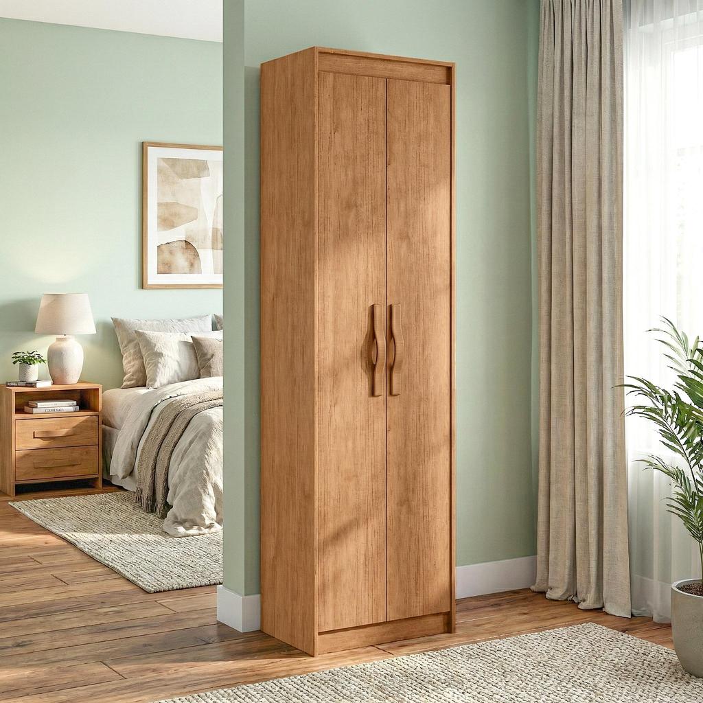 Armário Multiuso Sapateira 2 Portas Davi Amêndoa Clean em Oferta na Shopee