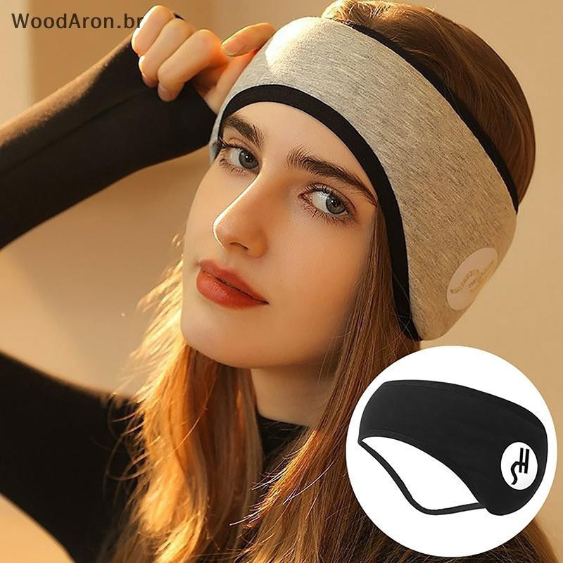 WoodAron Protetores De Orelha À Prova De Som Para Dormir , Unissex , Aquecedor De Ouvido , Inverno , Faixa De Cabeça , E