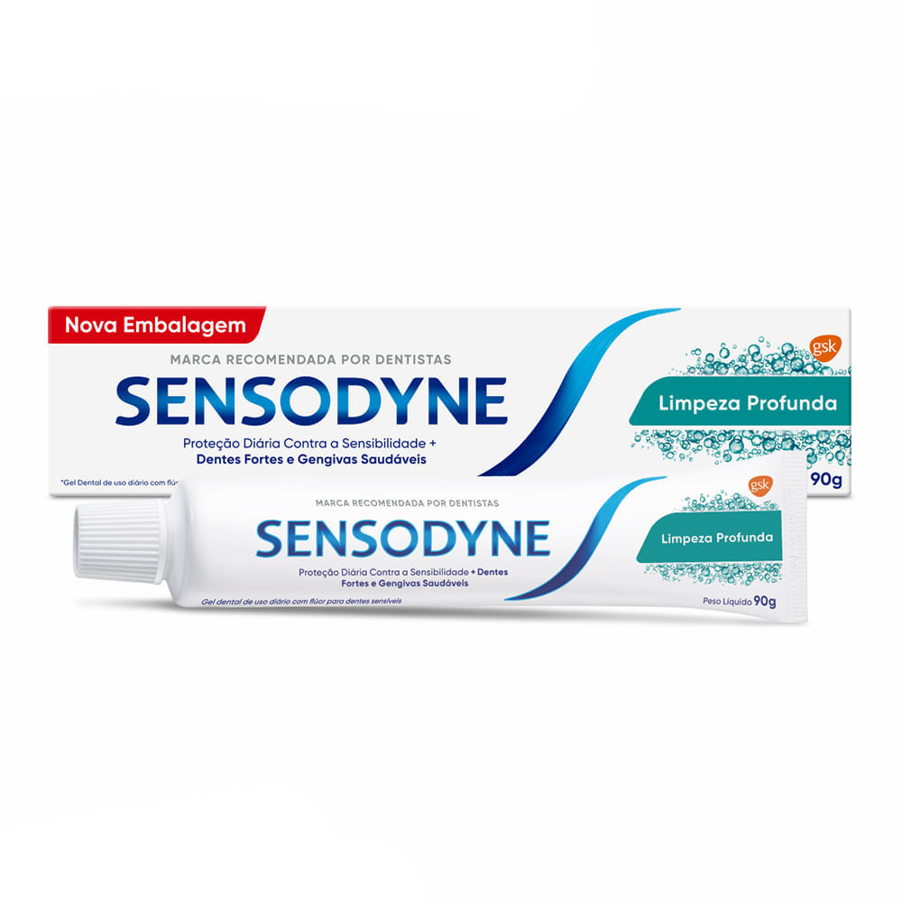 Gel Dental Sensodyne Limpeza Profunda 90g