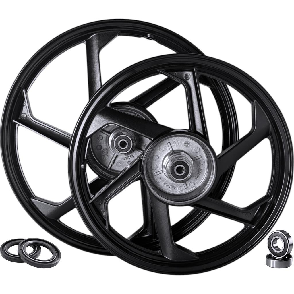 Rodas Liga Leve Biz 100/110i/125 2006 Até 2024 Freio A Tambor Modelo 6 Pontas (PAR)