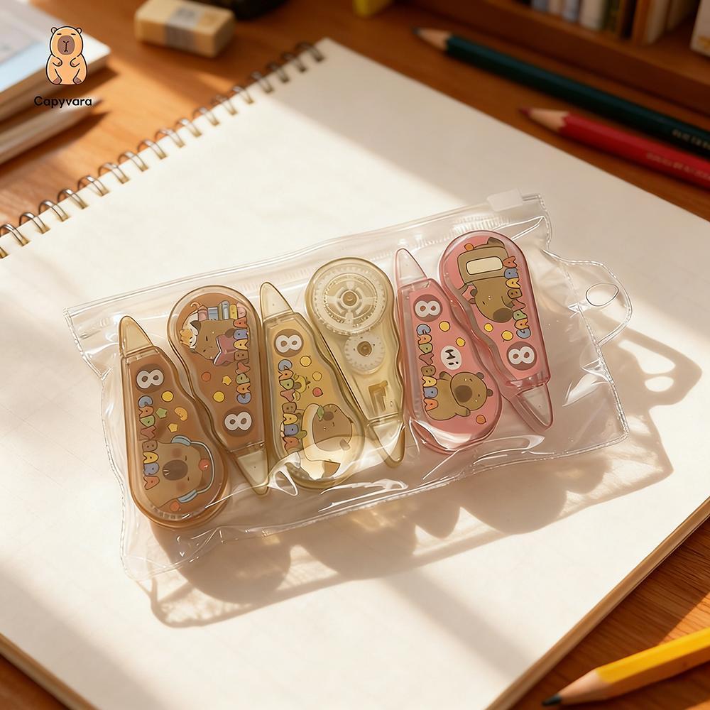 Kit Fita Corretiva Temática Capivara | Cobre Erros com Estilo e Precisão em Oferta na Shopee