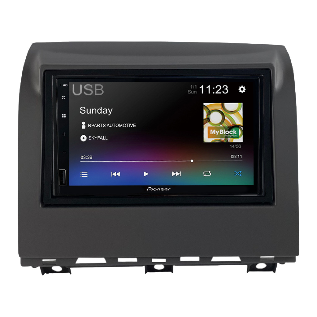 Kit Multimidia Pioneer Fiat Palio Fire Way 2014 A 2019 Cinza