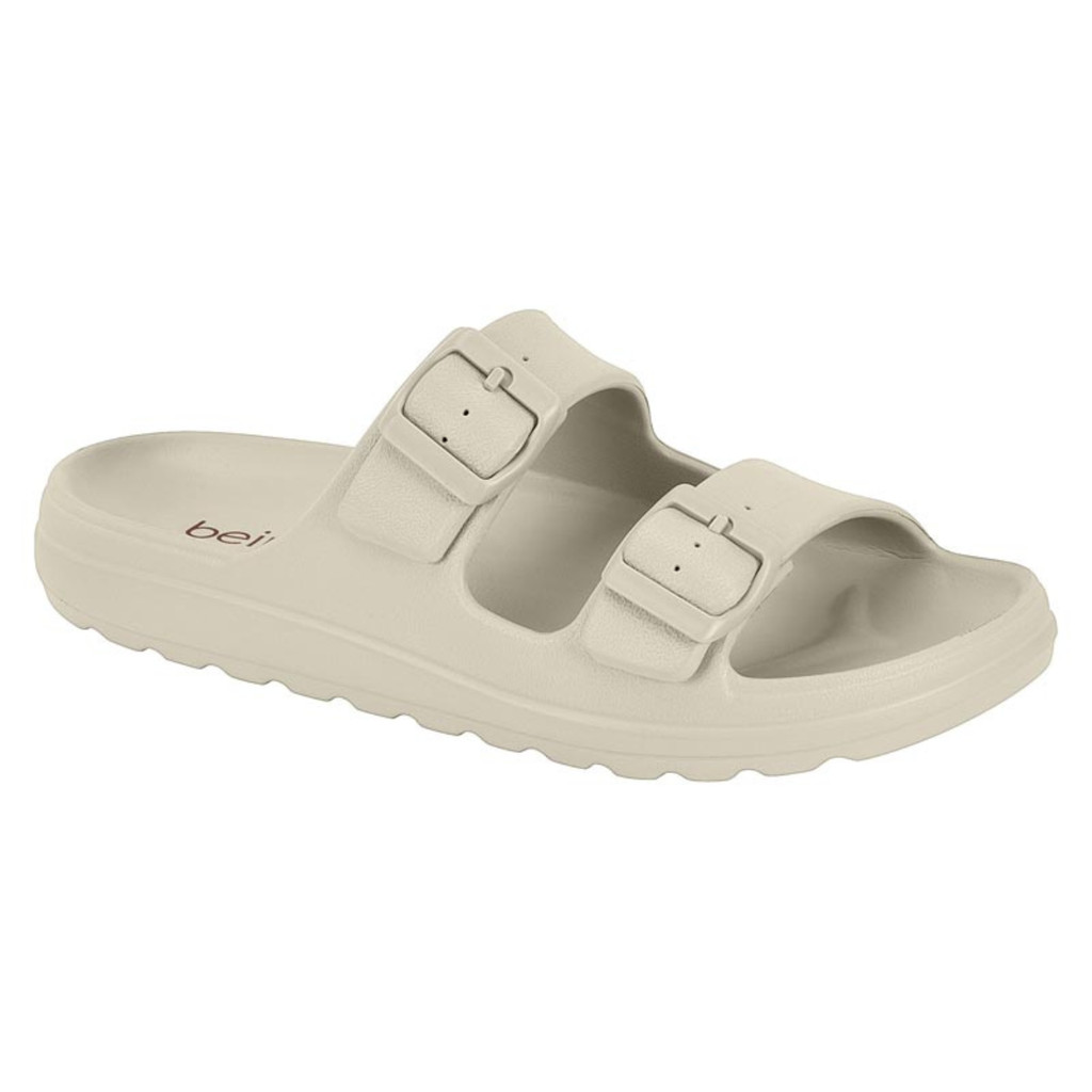 Sandália Birken Papete Feminina Leve Slide Fivela Decorativa Macia Sola Baixa Be