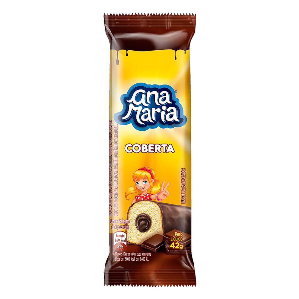 Bolinho Ana Maria Cobertura de Chocolate com 42g em Oferta na Shopee