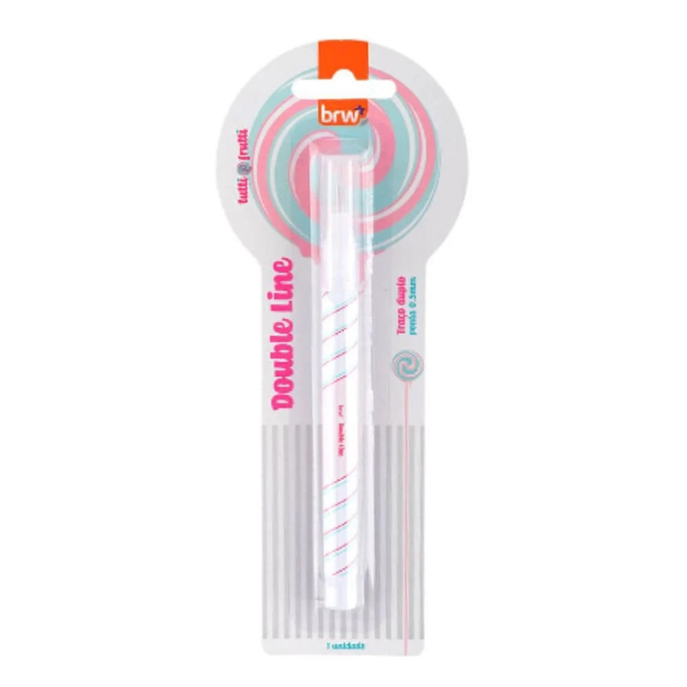 Marcador de Texto Brw Double Line Tutti-Frutti em Oferta na Shopee