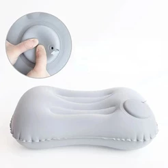 Encosto de cabeça inflável portátil Camping Pillow Combo exterior dormindo almofada