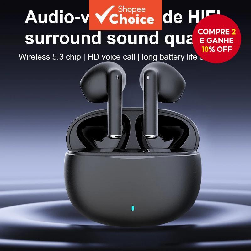  Fones de ouvido TWS Fone de Ouvido Sem Fio Verdadeiro Bluetooth 5.0 Fones Esportivos Intra-Auricular Controle por Toque