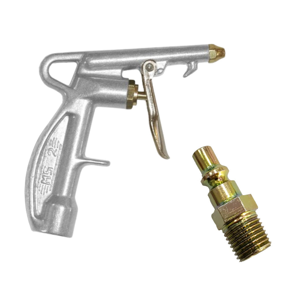 Bico De Limpeza Ms2 + Pino De Engate 1/4 Prateado