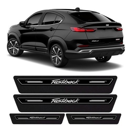 Soleira De Porta Premium Fiat Fastback 2022 2023 - Preto