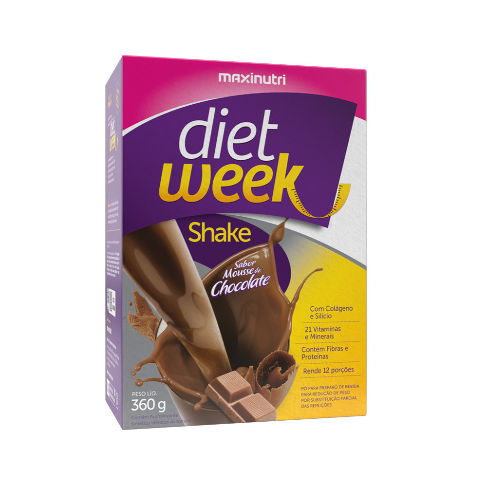 Diet Week Shake Mousse Chocolate 360g Maxinutri