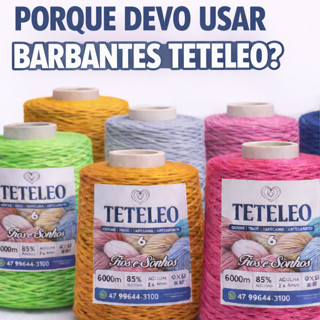 Barbante Antialergico Sem Poeira o Mais Macio Teteleo Fio Número 6 Colorido N.º 6 Colorido Tricô Artesanato em Oferta na Shopee