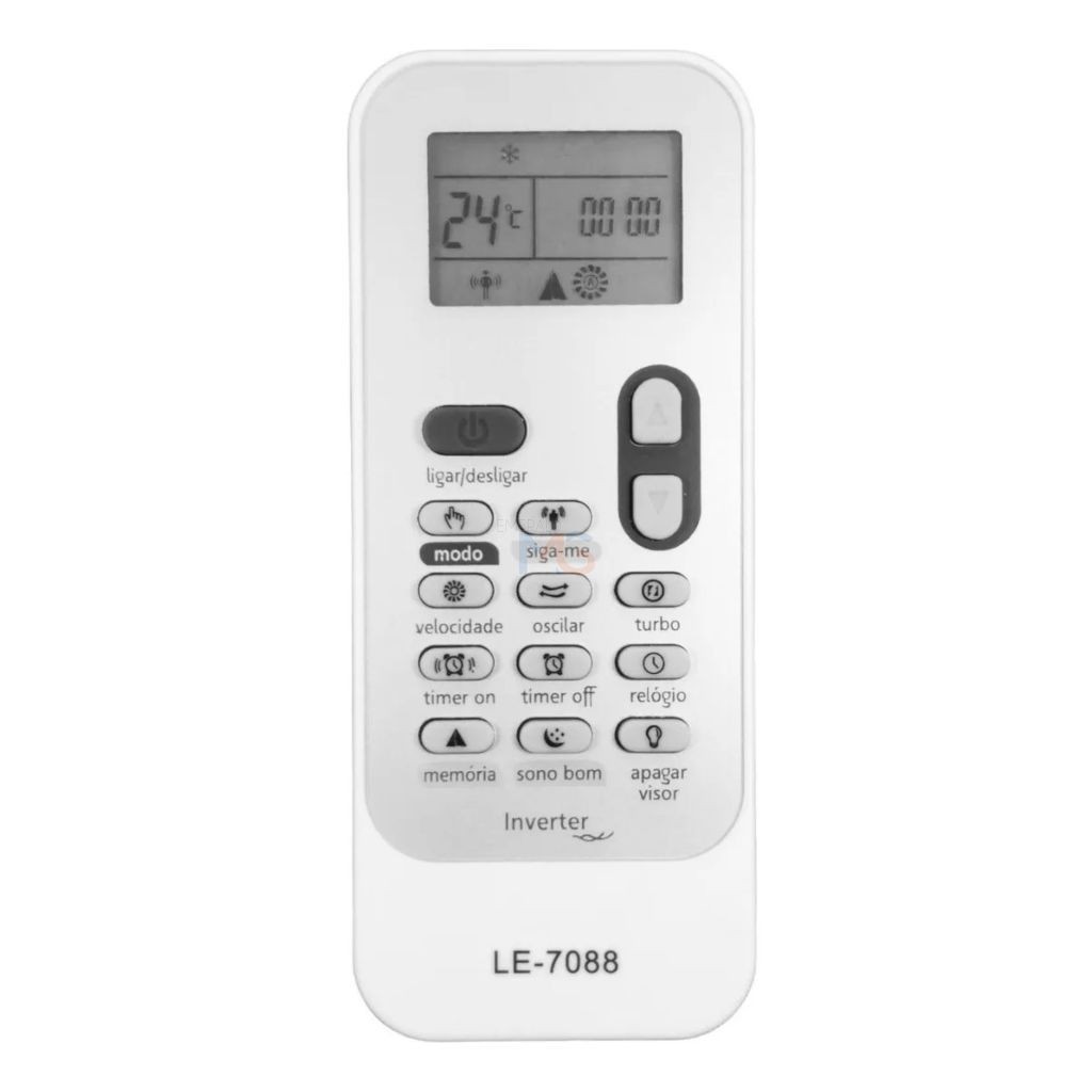 Controle Remoto Ar Condicionado Inverter Compatível com Consul Bem Estar LE-7088
