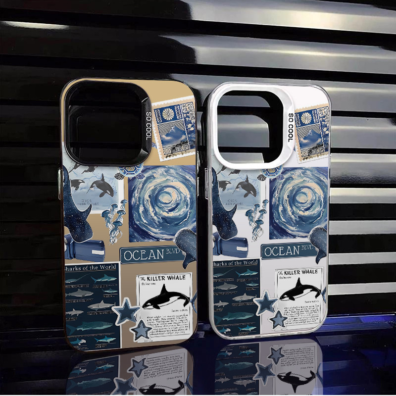 Capinha de celular para Samsung S24 Ultra S25 Ultra A15 A16 A14 A13 A17 A07 A05 A55 A35 capinha oceano 252