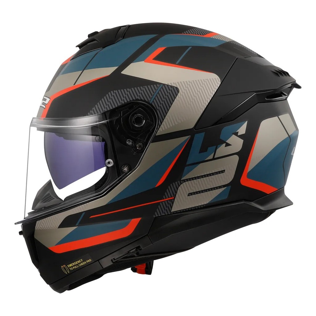 Capacete Ls2 Ff808 Stream 2 Road Fechado Integral Com Óculos Interno Masculino Feminino
