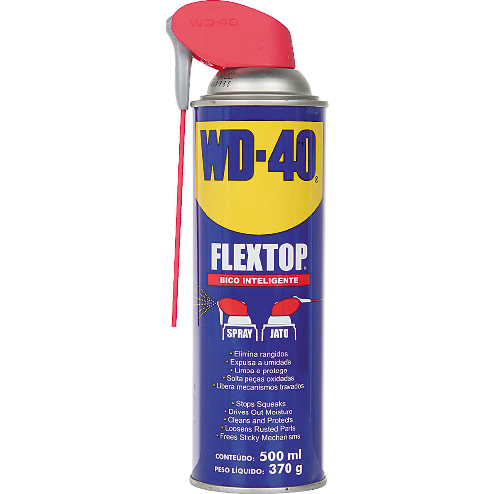 Kit 2 Lubrificantes Spray Flextop 500ml WD-40 em Oferta na Shopee